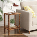 TUTOTAK End Table, Side Table, Nightstand, 2-Tier Storage Shelf, Sofa Side Table by WelcometotheTUTOTAKHome