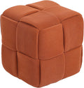 Ottoman Foot Rest Soft and Comfortable Ottoman Square Corduroy Woven Design by Cmishe