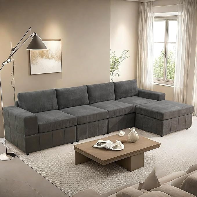 Sectional Couches for Living Room, 130″ Modular Sectional Sofa - Image 6