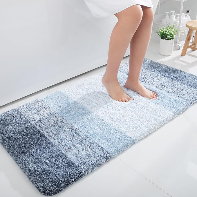 OLANLY Bathroom Runner Rugs 40x24, Extra Soft Absorbent Microfiber Bath Rugs by OLANLY