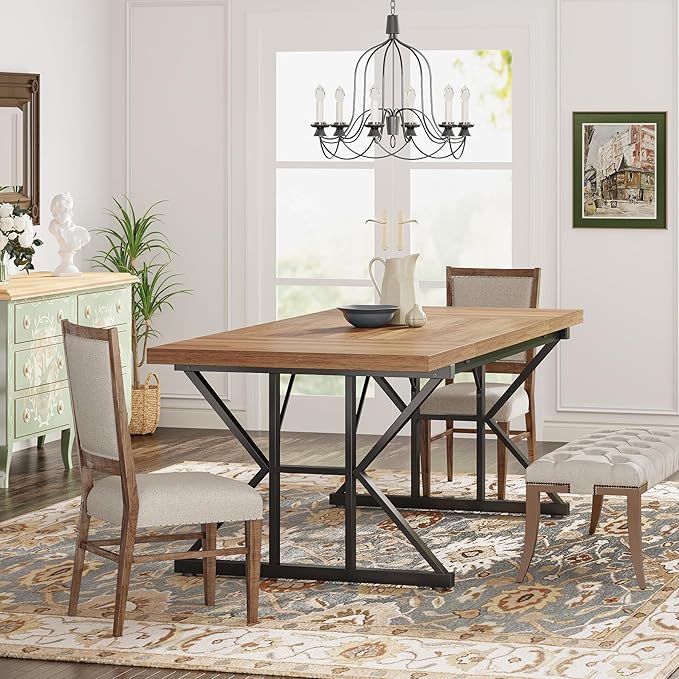 Tribesigns Farmhouse Dining Table - Image 9
