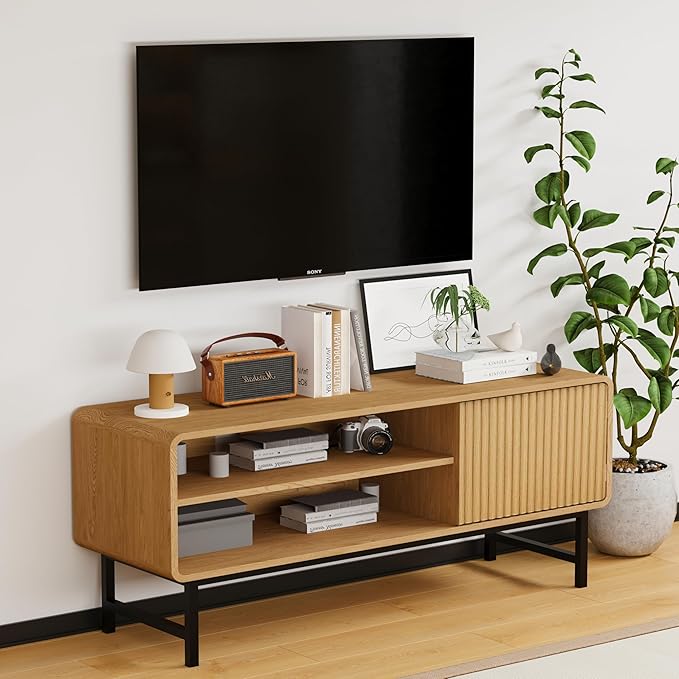 TV Stand, Mid Century Modern Entertainment Center - Image 5