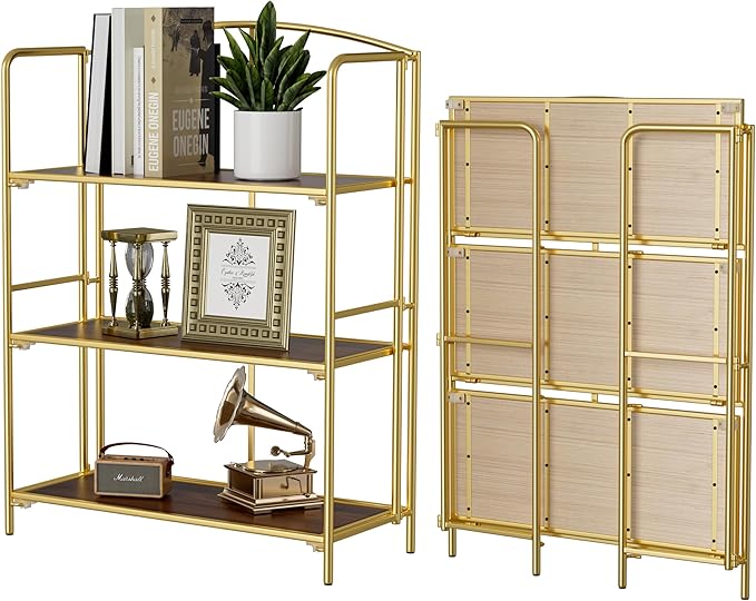 Crofy No Assembly Folding Bookshelf by CrofyLLC