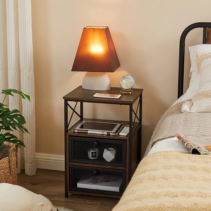 VECELO Modern Night Stand, End Side Table - Image 2