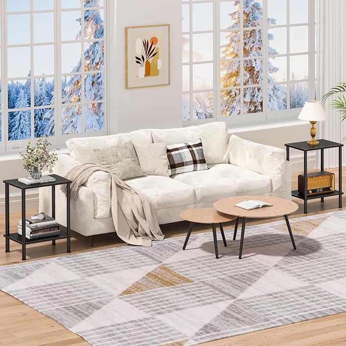 End Table, Small Side Table, 2-Tier Nightstand - Image 6