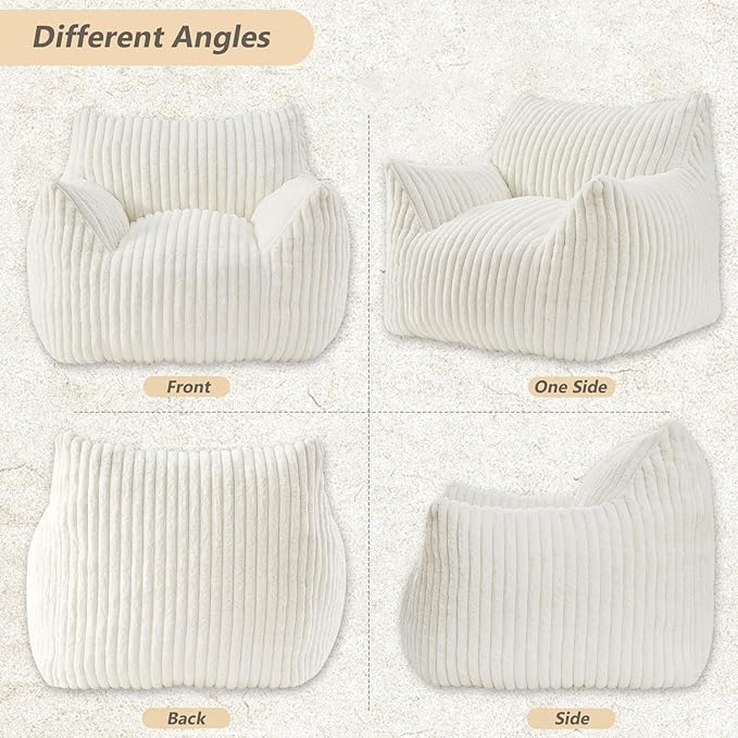 Giant Bean Bag Chairs for Adults Teens, Large Bean Bag Sofa Chairs - Image 8