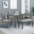 6-Piece Dining Table Set for 4-6 People, Kitchen Set by Outdoorchairs