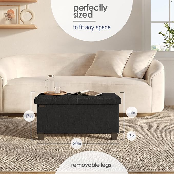 STORAGEBUD Storage Ottoman Bench - Image 9