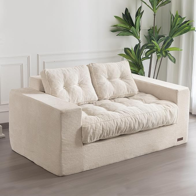 MAXYOYO Bean Bag Chair for Adults, Upholstered Floor Sofa by MAXYOYO
