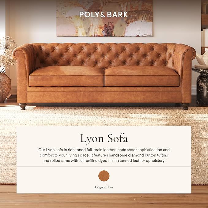 Poly & Bark Lyon Leather Couch - Image 3