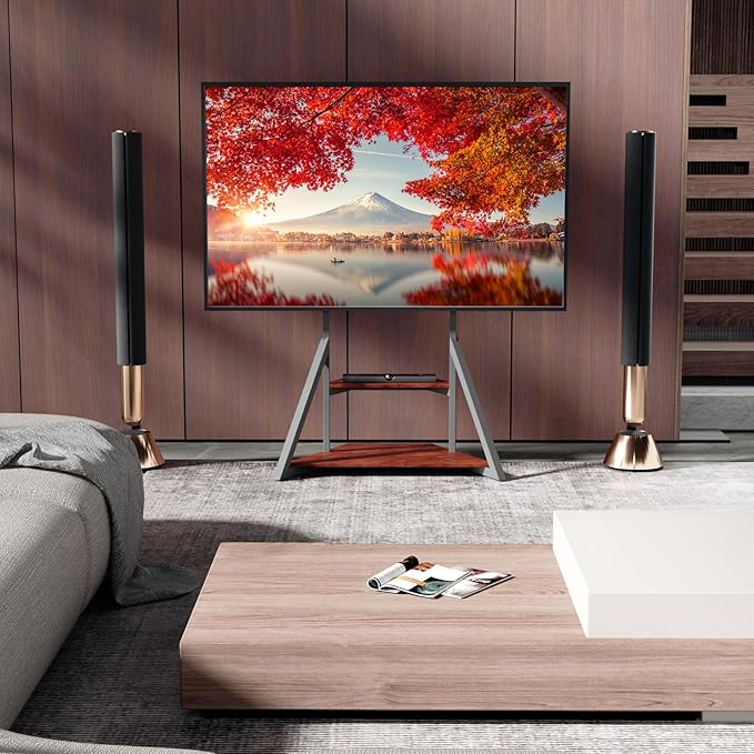 unho Floor TV Stand with Mount, - Image 4