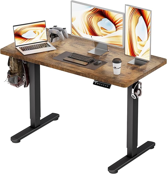Standing Desk Electric Adjustable Computer Desk-Stand up Desk Office Gaming by Unknown