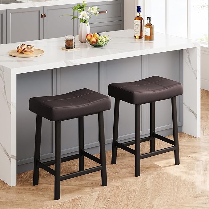 GarveeHome Counter Height Bar Stools Set of 4, 24 Inch Barstools - Image 8