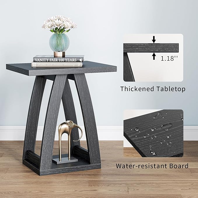 End Tables Living Room Set of 2. Side Tables Living Room. Side Table Beside - Image 5
