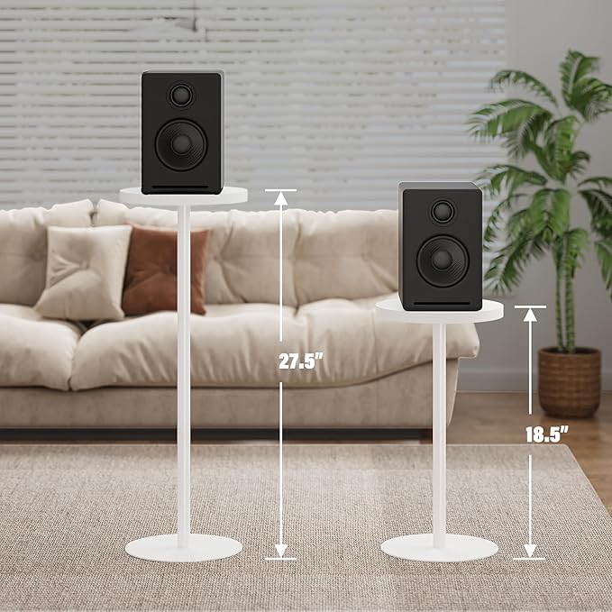 TUTOTAK Tall Round Side Table, Small End Table, Beside Table, Drink Table - Image 2