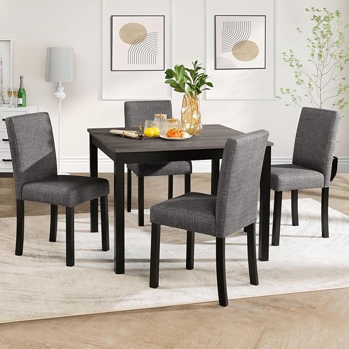 KEIKI 5-Piece Standard Height Dining Table Set - Image 2
