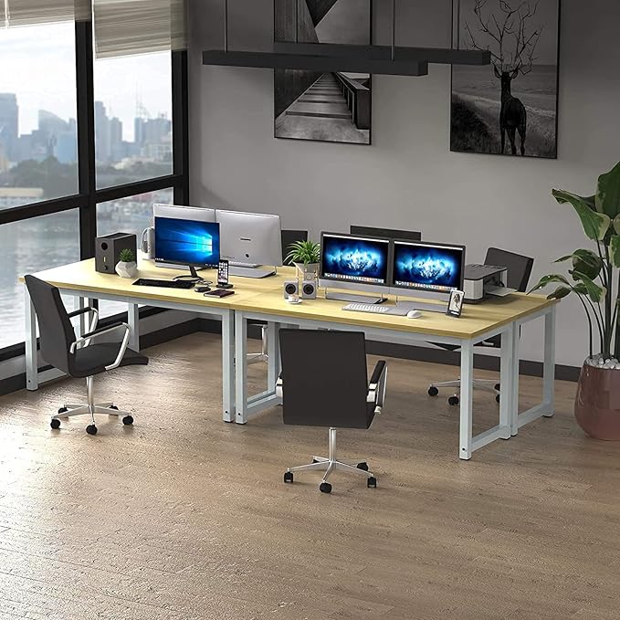 NSdirect Modern Computer Desk 63 Inch Large Office Desk, Writing Study Table - Image 6