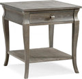 Leick Home Luna End Table, 1 Drawer, Display Shelf, Solid Wood, Easy Assembly by LeickFurniture