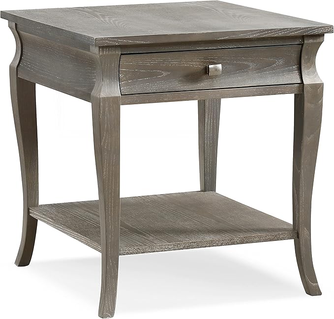 Leick Home Luna End Table, 1 Drawer, Display Shelf, Solid Wood, Easy Assembly by LeickFurniture