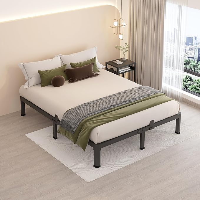 MAF 10 Inch Queen Metal Platform Bed Frame - Image 5