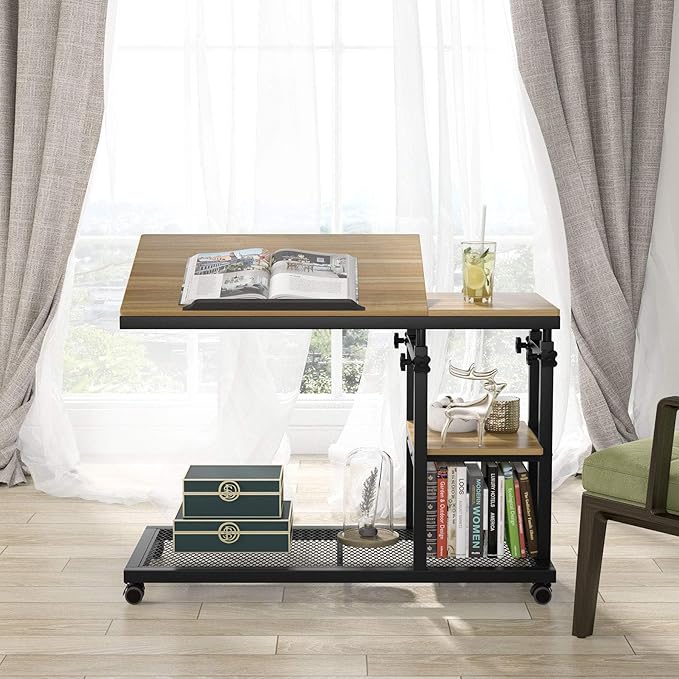 Tribesigns Height Adjustable C Table - Image 4