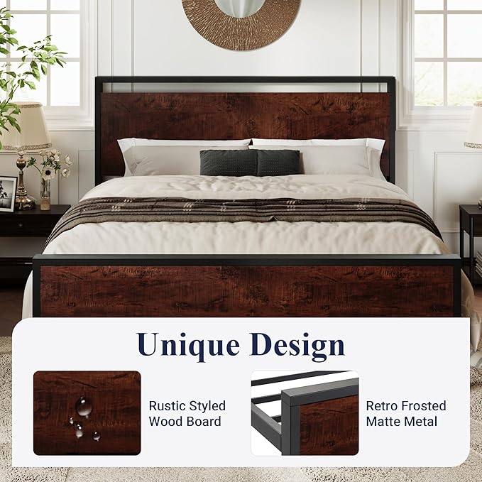 Allewie Full Size Platform Bed Frame - Image 4