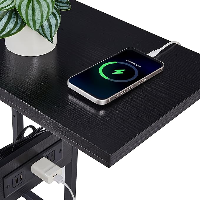VECELO C Shaped End Side Table - Image 6