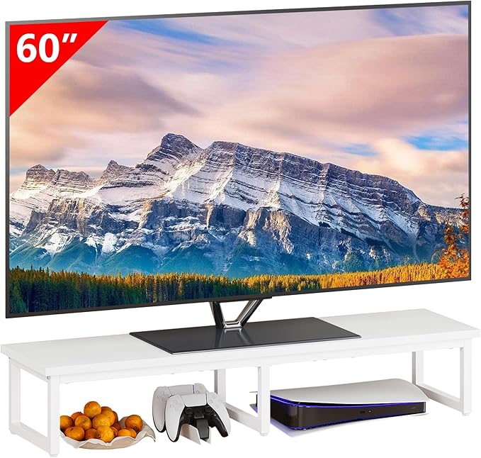Clikuutory 45" Large TV Riser for 32-60 inch TVs, Tabletop Stand by Turnyourhouseintoahome