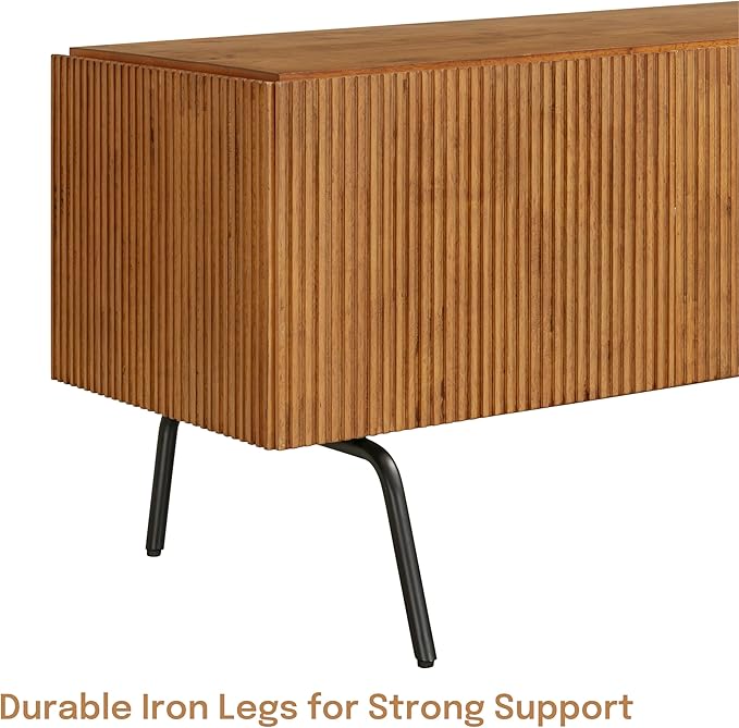 NTC Veil TV Stand with 4 Doors for TVs up to 75’’, Media Console with Vertical - Image 9