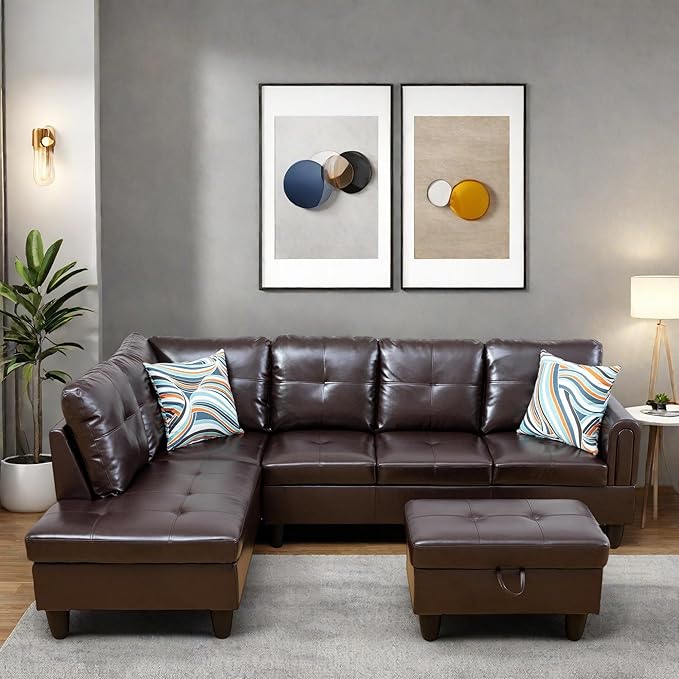 L Shaped Sectional Couches, Modular Sectional Modern Sofa by FONTOI