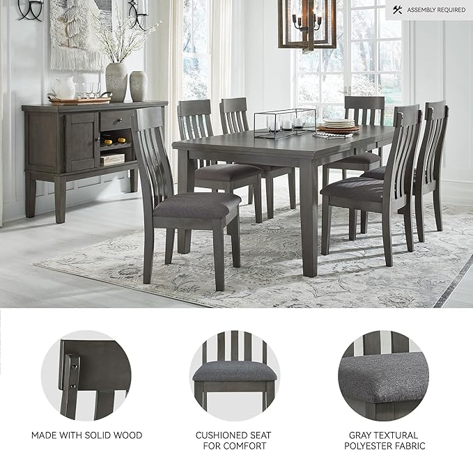 Signature Design by Ashley Hallanden Modern Slat Back 18.63" Dining Room Chair - Image 4