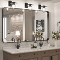 TokeShimi 48 x 30 Inch Wall Mirror Black Bathroom Vanity Mirror by RefinedBathroomAccessories