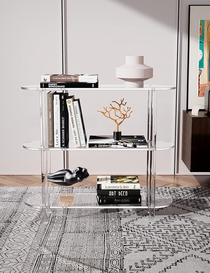 Clear Bookshelf, Acrylic Bookcase - Image 6