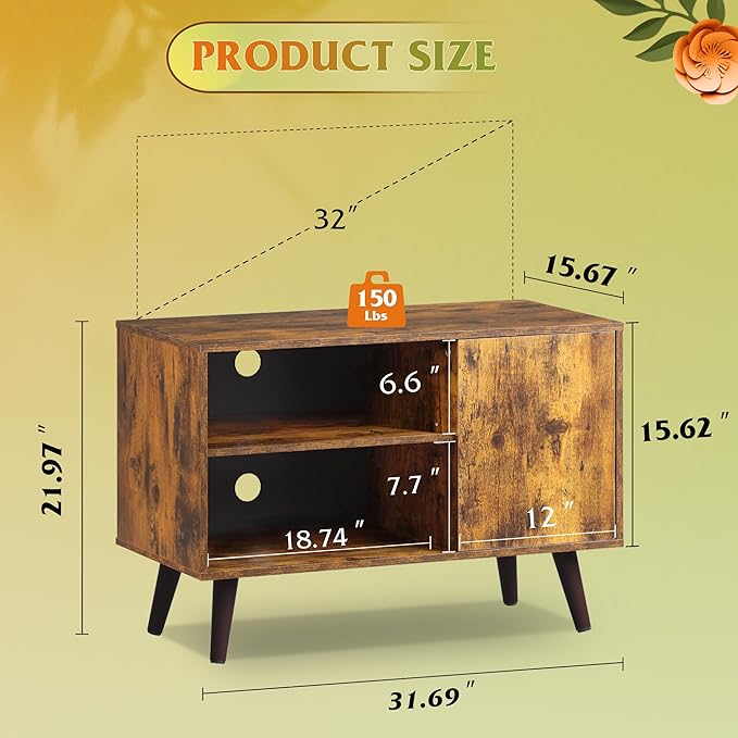 WLIVE TV Stand for 40 Inch TVs, Small Entertainment Center - Image 3