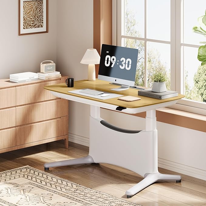 COLAMY Electric Adjustable Standing Desk – 48 x 28 Inch Sit Stand Desk by COLAMYINC