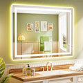 55x40 Inch LED Bathroom Mirror by YEELAIT