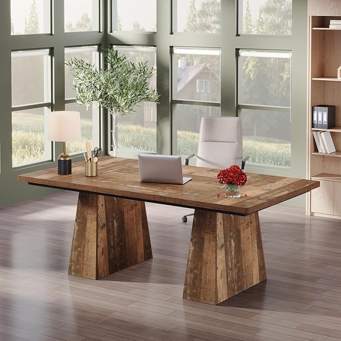 Tribesigns 63-Inch Executive Desk, Large Office Computer Desk - Image 3