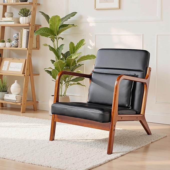 VECELO Mid-Century Modern Accent Chair - Image 2