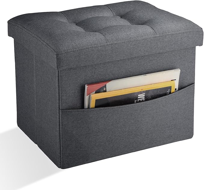 Ottoman Storage Ottoman Foot Rest Stool Foldable Bench by DOCVANIA