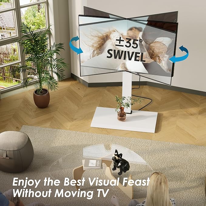 FITUEYES Iron Base Floor TV Stand - Image 5