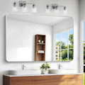 BONEWEI Silver Bathroom Mirror, 60x40 inch Wall Mirror by BONEWEI