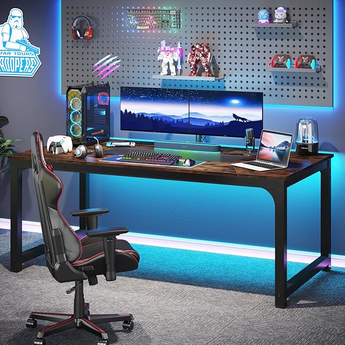Tribesigns Modern Computer Desk, 70.8 x 35.4 inch Large Executive Office Desk - Image 6