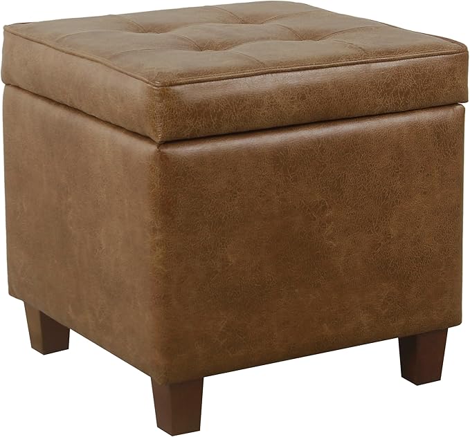 HomePop Square Tufted Storage Ottoman by HomePop