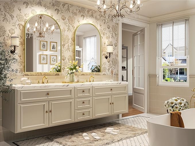 Brightify Arched Wall Mirror, 26 x 38 Inch, HD Silver, Living Room, Wall Mount - Image 2