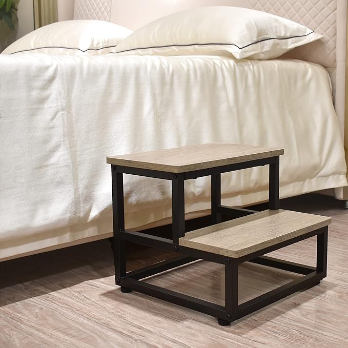 Step Stool, Wood and Metal Step - Image 4