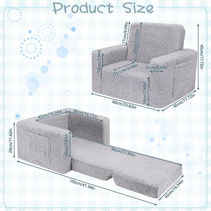SLIGUY Toddler Couch & Chair - Image 3