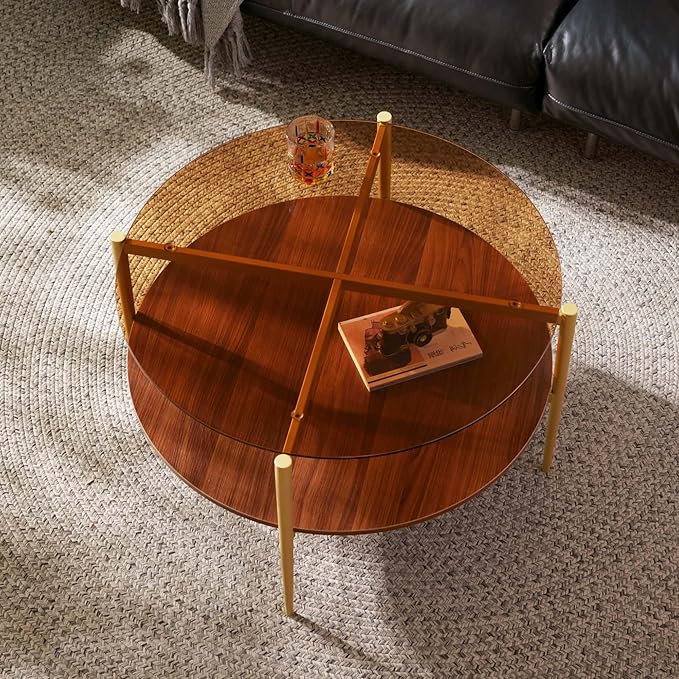 Saint Mossi Glass Round Coffee Table by SaintMossi