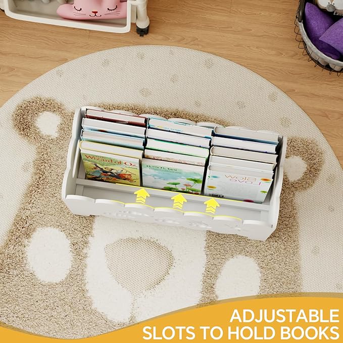Wood Kids Bookshelf, Montessori Bookshelf, Suitable Kids Rooms, Nursery & - Image 5