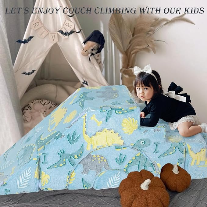 MeMoreCool Foam Climbing Toddler Couch, Modular Kids Sofa - Image 7