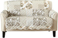 Great Bay Home Patchwork Scalloped Printed Furniture Protector Stain Resistant by GreatBayHome